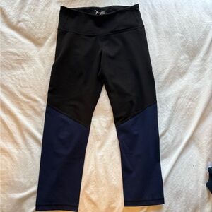 Old Navy Women's Black and Navy Leggings
